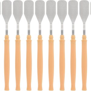 Gadpiparty espátula de acero inoxidable espátula para pintura al óleo acrílico mezcla de color artista herramientas de arte suministros espátula de Gadpiparty espátula de acero inoxidable espátula para pintura al óleo acrílico mezcla de color artista herramientas de arte suministros espátula de