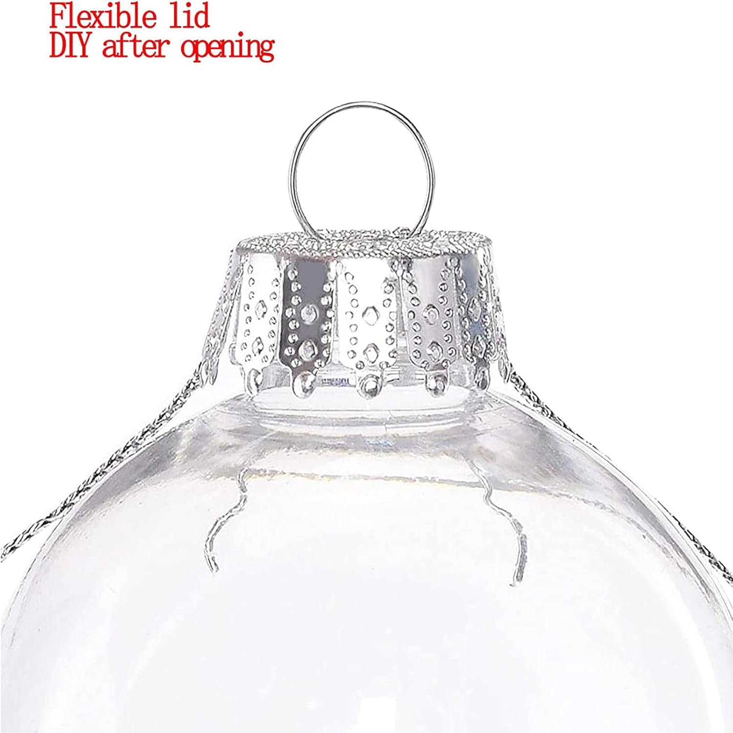 Xugenxes 18 bolas decorativas recargables de plástico transparente, 2.36 pulgadas, accesorios de Navidad para decoración de casa, fiesta, boda,