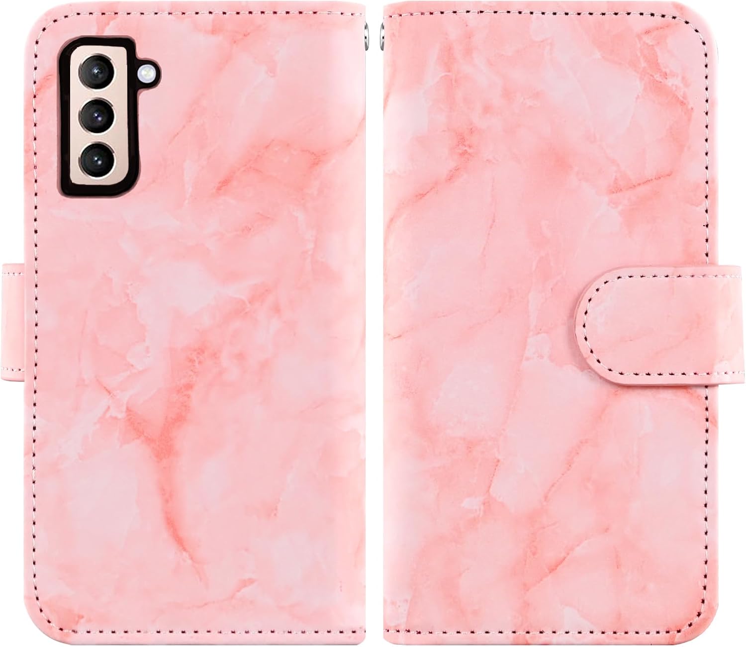 Asuwish Funda de teléfono para Samsung Galaxy S21 5G de 6.2 pulgadas con protector de pantalla de vidrio templado y soporte de ranura para tarjeta