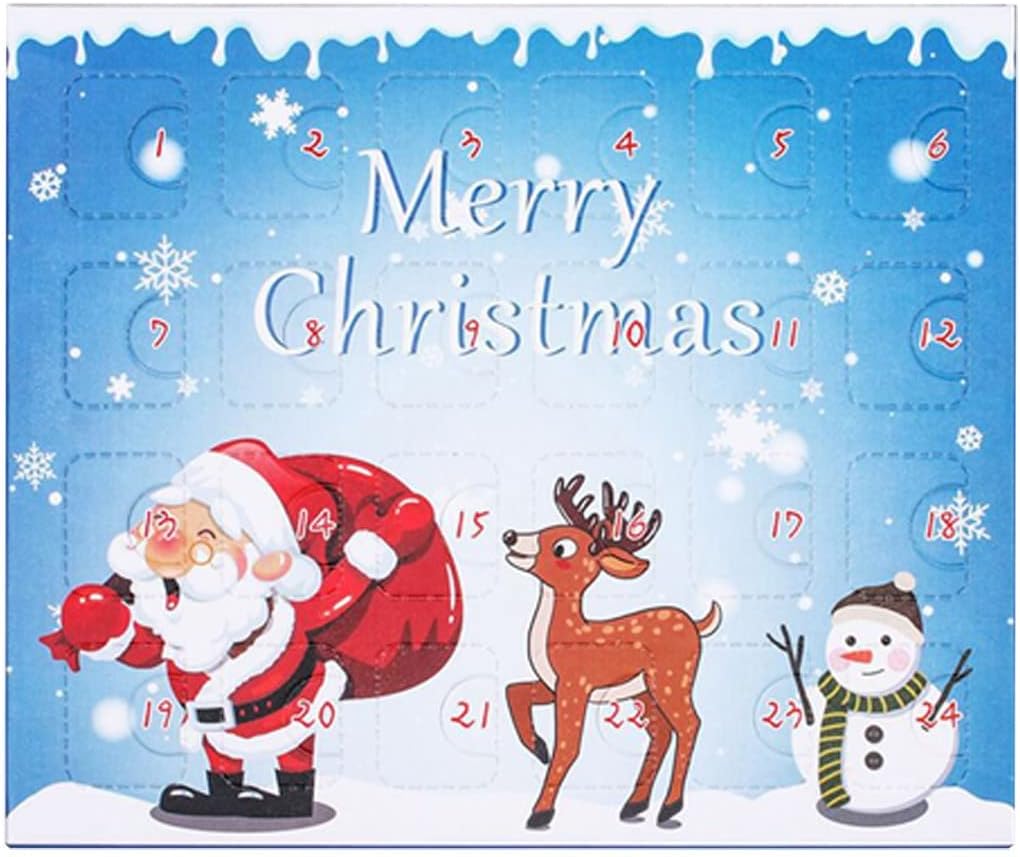 Countdown Day – Caja de pulsera para niños de Papá Noel, juego de bricolaje con la llegada de las vacaciones, caja de regalo, calendario de pared de