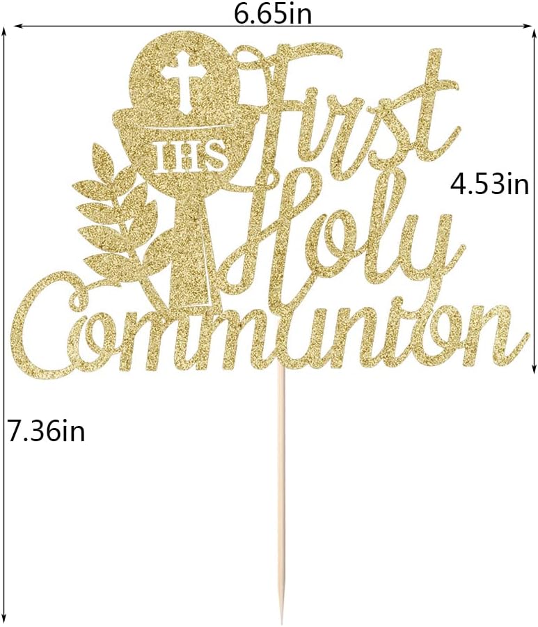 Decoración para tartas de primera comunión, adecuada para Ramadán, bautismo, bautismo religioso, baby shower, cumpleaños de niños, Dios bendiga,