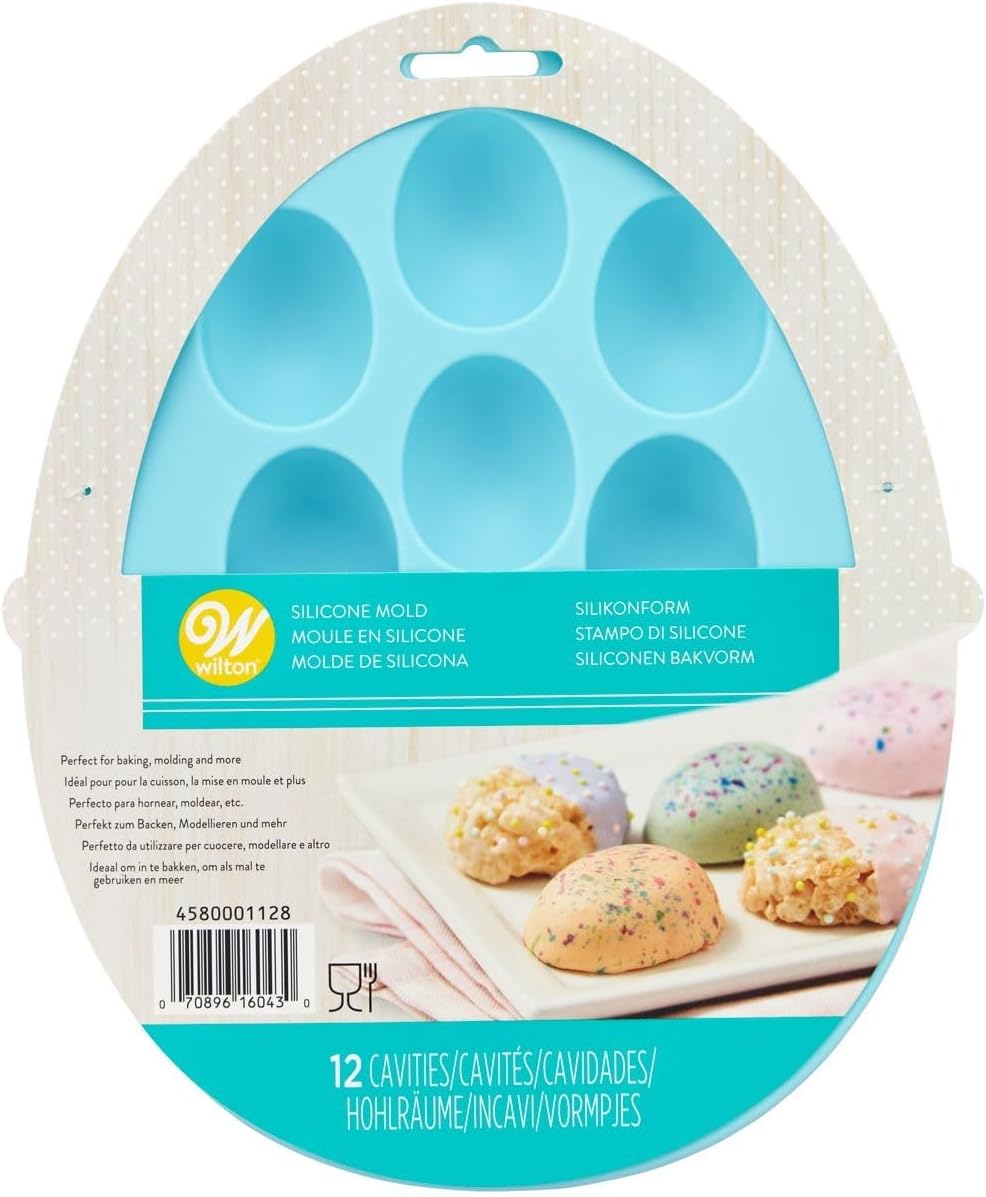 Wilton Molde de silicona en forma de huevo de Pascua