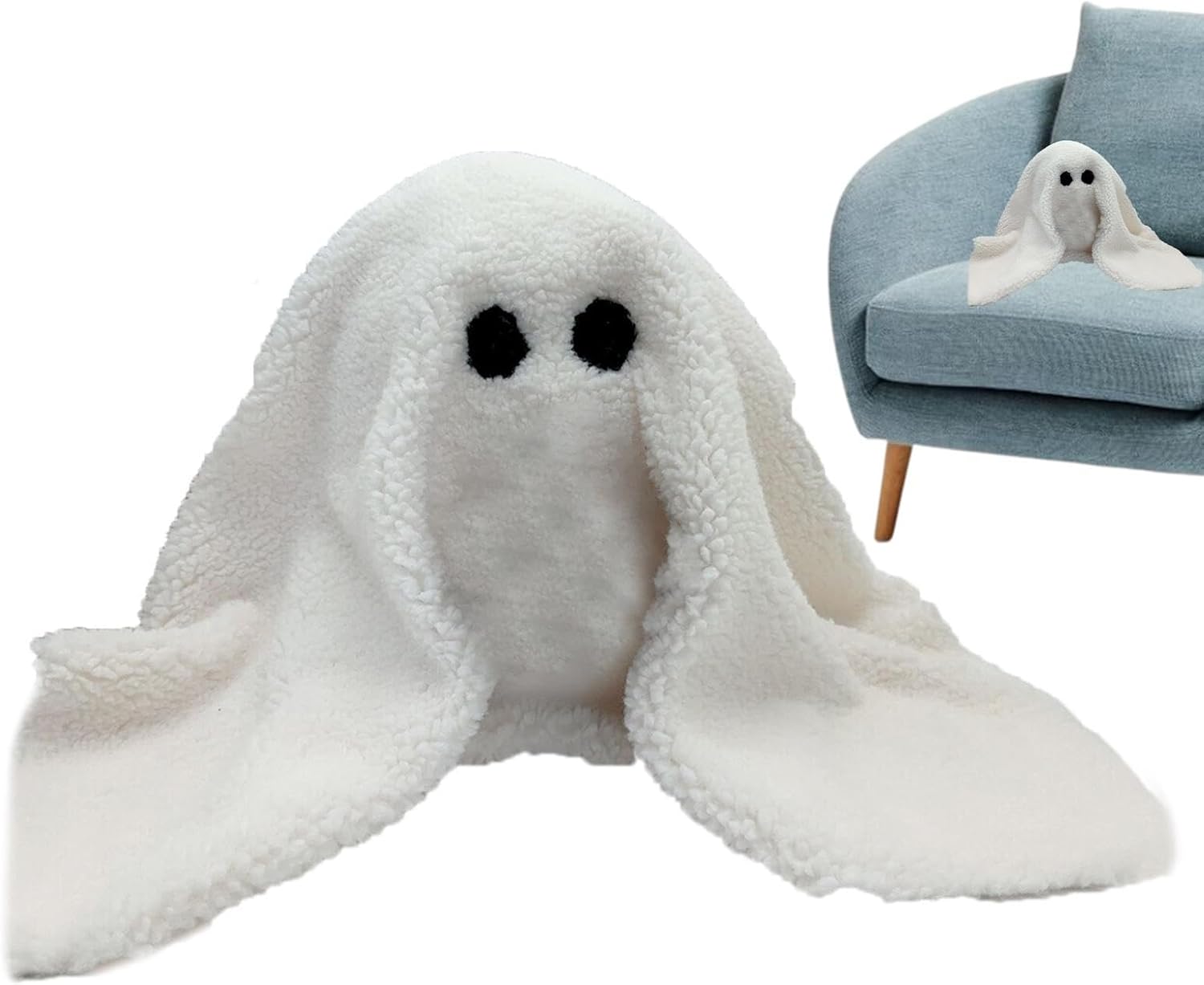 Shakven Nueva almohada de calabaza Gus The Ghost 2023  Almohada Gus The Ghost 2023, Gus The Halloween Ghost Plush para decoración de Halloween,