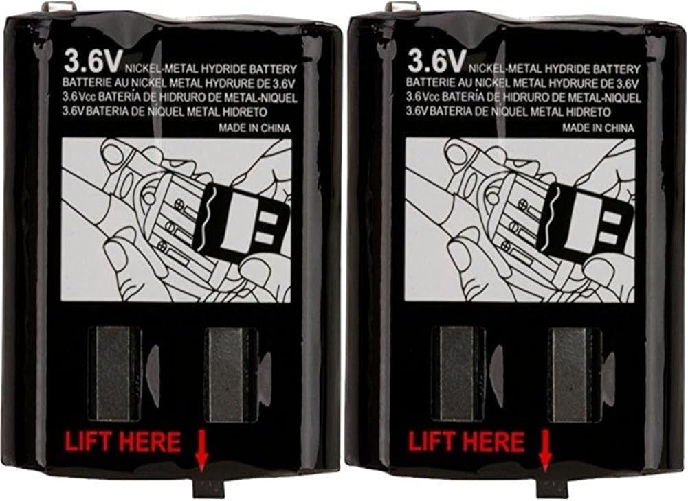 Motorola PMNN4477AR 800mAh 3X2AA NIMH Paquete de baterías recargables (paquete de 2)