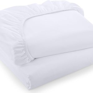 Utopia Bedding Sábanas bajeras de tamaño individual XL, paquete de 2 sábanas inferiores de microfibra suave cepillada, bolsillos profundos, Utopia Bedding Sábanas bajeras de tamaño individual XL, paquete de 2 sábanas inferiores de microfibra suave cepillada, bolsillos profundos,