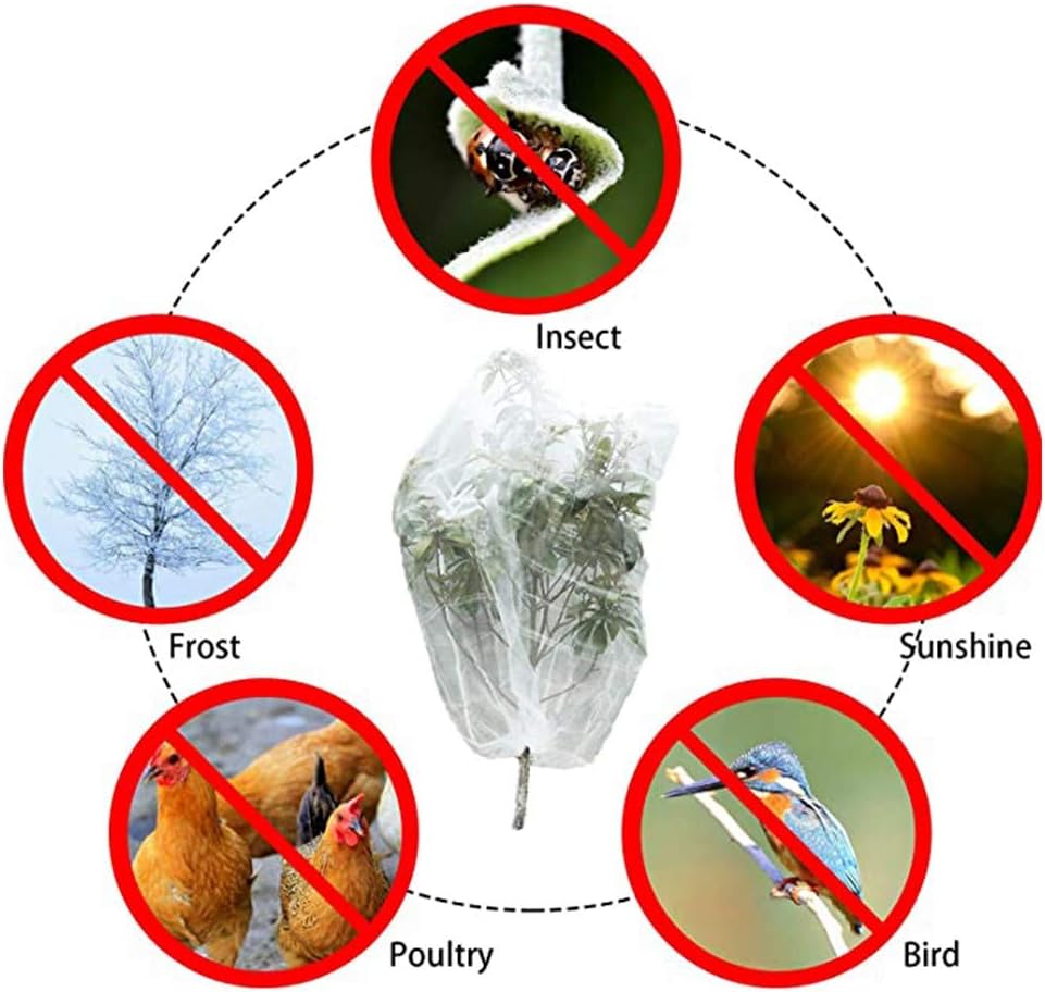 Fydun 3pcs Garden Net Barrier Netting Mesh Plant Cover for Tree Plant Flower 3pcs Garden Net Barrier for Family