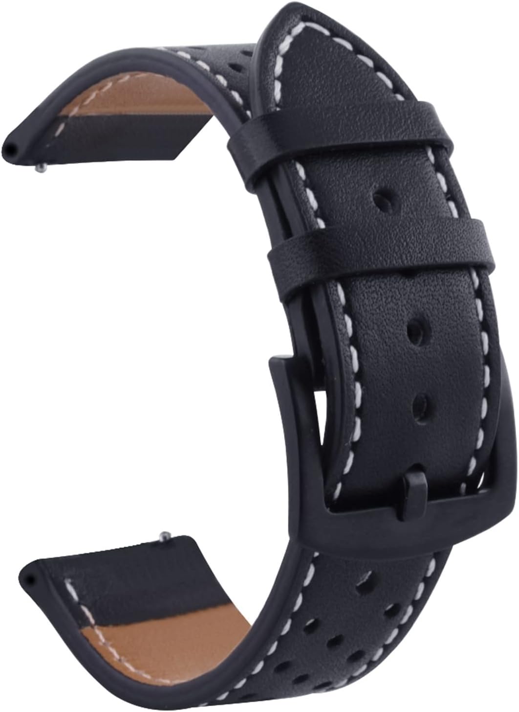 VBWVA Leather Strap For Huawei GT 2 GT2 Pro 42 46mm Wrist Strap Replacement Bracelet Compatible with most watches with 20MM 22MM straps