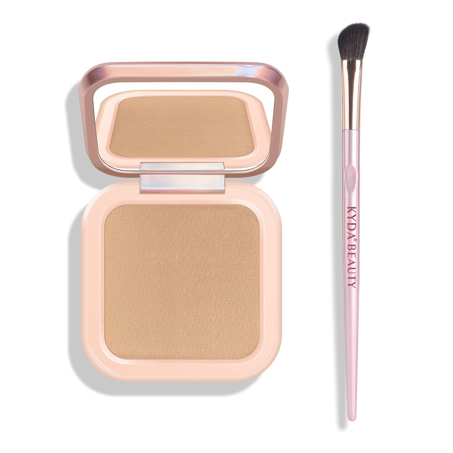 KYDA Paleta de contorno para esculpir la cara, polvo prensado de contorno suave y brillante, ultrafino, ligero, fácil de mezclar, maquillaje de