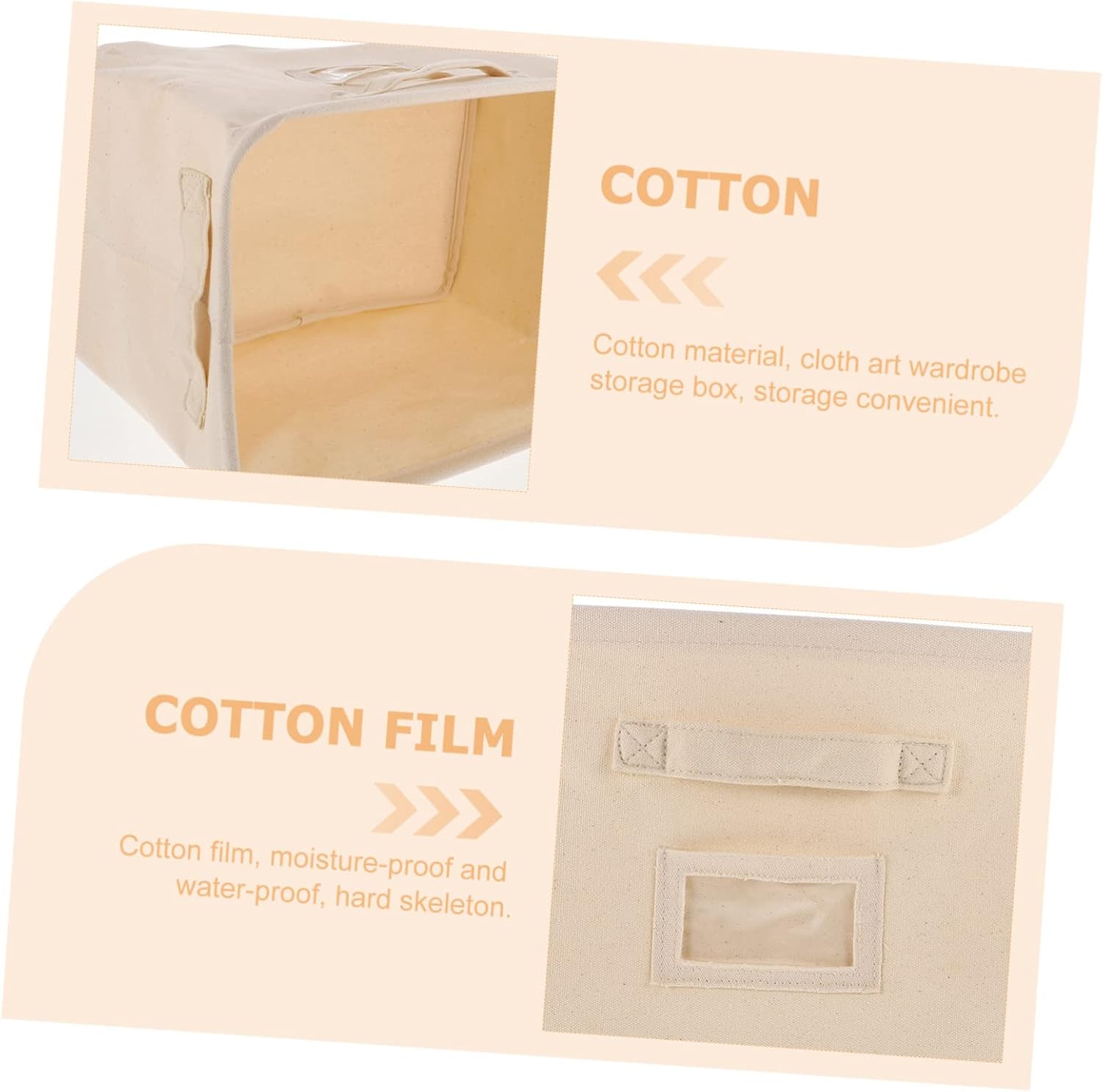 Cabilock Caja de almacenamiento de tela de 5 piezas, cestas de almacenamiento para ropa, organizador de ropa plegable para armario, contenedores de