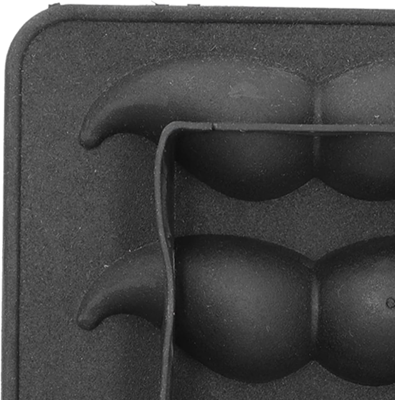 Moldes de silicona para el hogar, moldes de silicona para el hogar, moldes de hielo en forma de bigote, moldeo de verano negro, molde para moldes