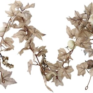 Guirnalda de hojas de arce de otoño de 75 pulgadas para decoraciones de Acción de Gracias, guirnalda de hojas de otoño realista de 6 pies para Guirnalda de hojas de arce de otoño de 75 pulgadas para decoraciones de Acción de Gracias, guirnalda de hojas de otoño realista de 6 pies para
