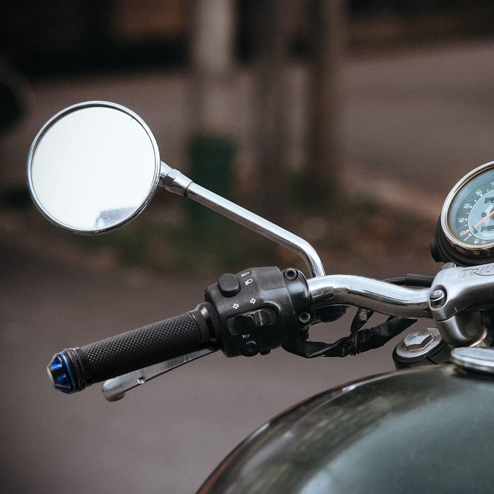 Empuñaduras de mano de 78 pulgadas 0.866 in antideslizantes universales de aluminio y gel de goma para manillar para moto