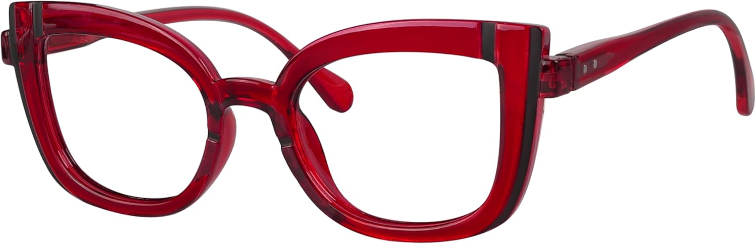 Eyekepper Ojo de gato gafas de lectura para las mujeres lectores lindos – rojo +1.50