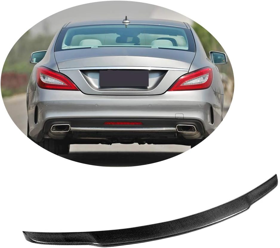 Alerón de maletero compatible con Mercedes Benz CLS Clase W218 Sedan 2012-2018 Factory Outlet CLS350 CLS400 CLS500 CLS550 CLS63 AMG Auto Fibra de
