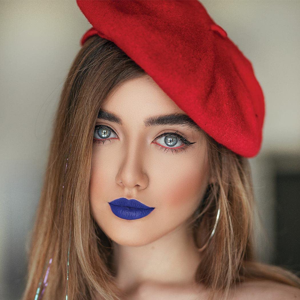 Kilshye Lápiz labial líquido mate para Halloween, pigmento gótico, brillo labial, terciopelo para disfraz, para mujeres y niñas, paquete de 1 unidad