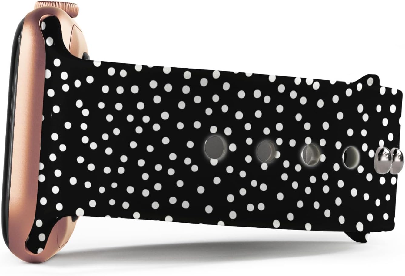 FoxiBands Correa de reloj floral  Compatible con correas iWatch de 1.772 pulgadas, 1.732 pulgadas, 1.654 pulgadas, 1.614 pulgadas, 1.575 pulgadas,