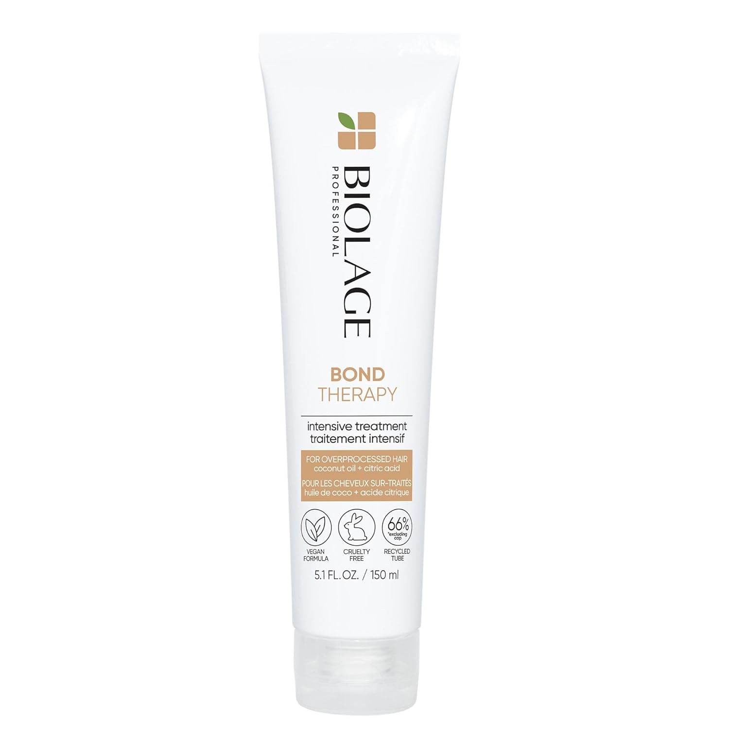 Biolage Bond Therapy – Tratamiento intensivo  Tratamiento capilar pre-champú para enjuagar  Acondiciona profundamente y construye vínculos  Sin