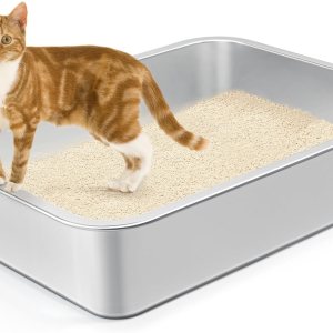 Caja de arena de viaje para gatos, caja de arena ligera y fina de acero inoxidable para jaula de gatos, corral de juegos, perrera de gatos, jaula, Caja de arena de viaje para gatos, caja de arena ligera y fina de acero inoxidable para jaula de gatos, corral de juegos, perrera de gatos, jaula,