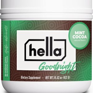 Hella Goodnight Restful Muscle Recovery, mezcla de melatonina para dormir con magnesio, 5-HTP, Reishi, Gaba y zinc, apoya la relajación nocturna, Hella Goodnight Restful Muscle Recovery, mezcla de melatonina para dormir con magnesio, 5-HTP, Reishi, Gaba y zinc, apoya la relajación nocturna,
