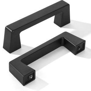 khtumeware Paquete de 10 manijas de gabinete de cocina de 3 pulgadas (2.992 in), tiradores de gabinete de cocina color negro mate, tiradores de khtumeware Paquete de 10 manijas de gabinete de cocina de 3 pulgadas (2.992 in), tiradores de gabinete de cocina color negro mate, tiradores de