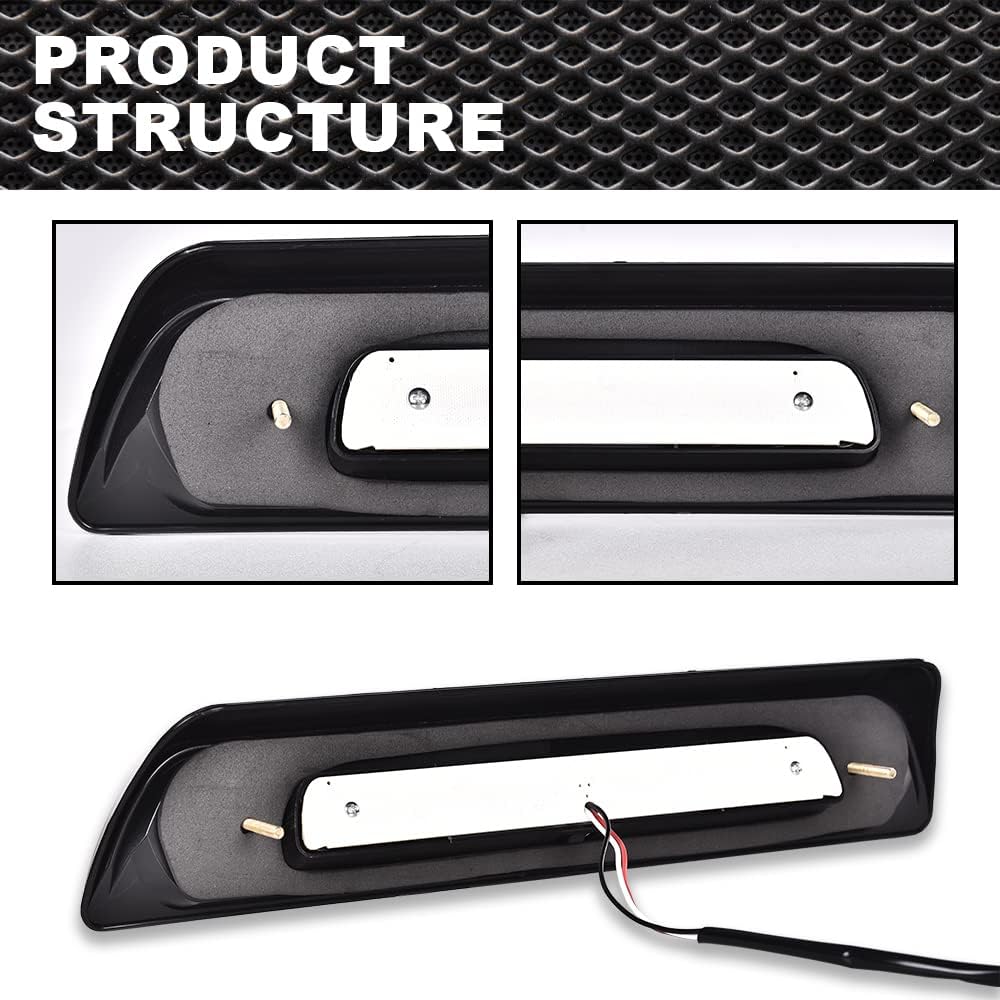 Luces de freno tipo X compatibles con Toyota Tundra 2007 2008 2009 2010 2011 2012 2013 2014 2015 2016 2017 2018 Toyota Tundra trasera 3 tercera