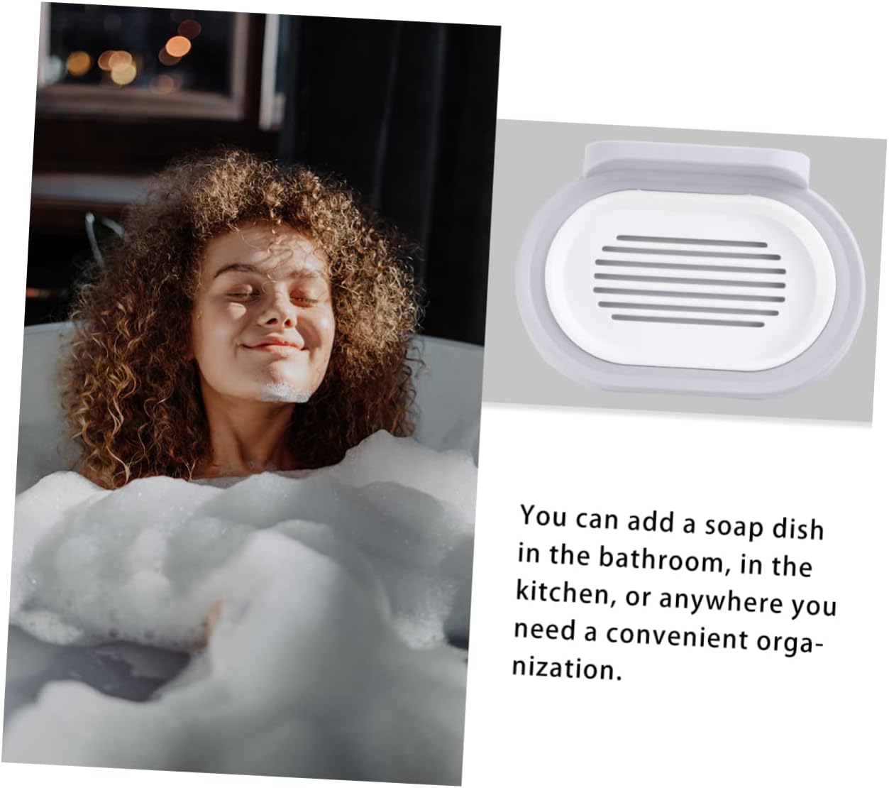 Zerodeko Soporte para jabonera de pared, soporte para jabón montado en la pared, organizador de fregadero de cocina, soporte de jabón de ducha,