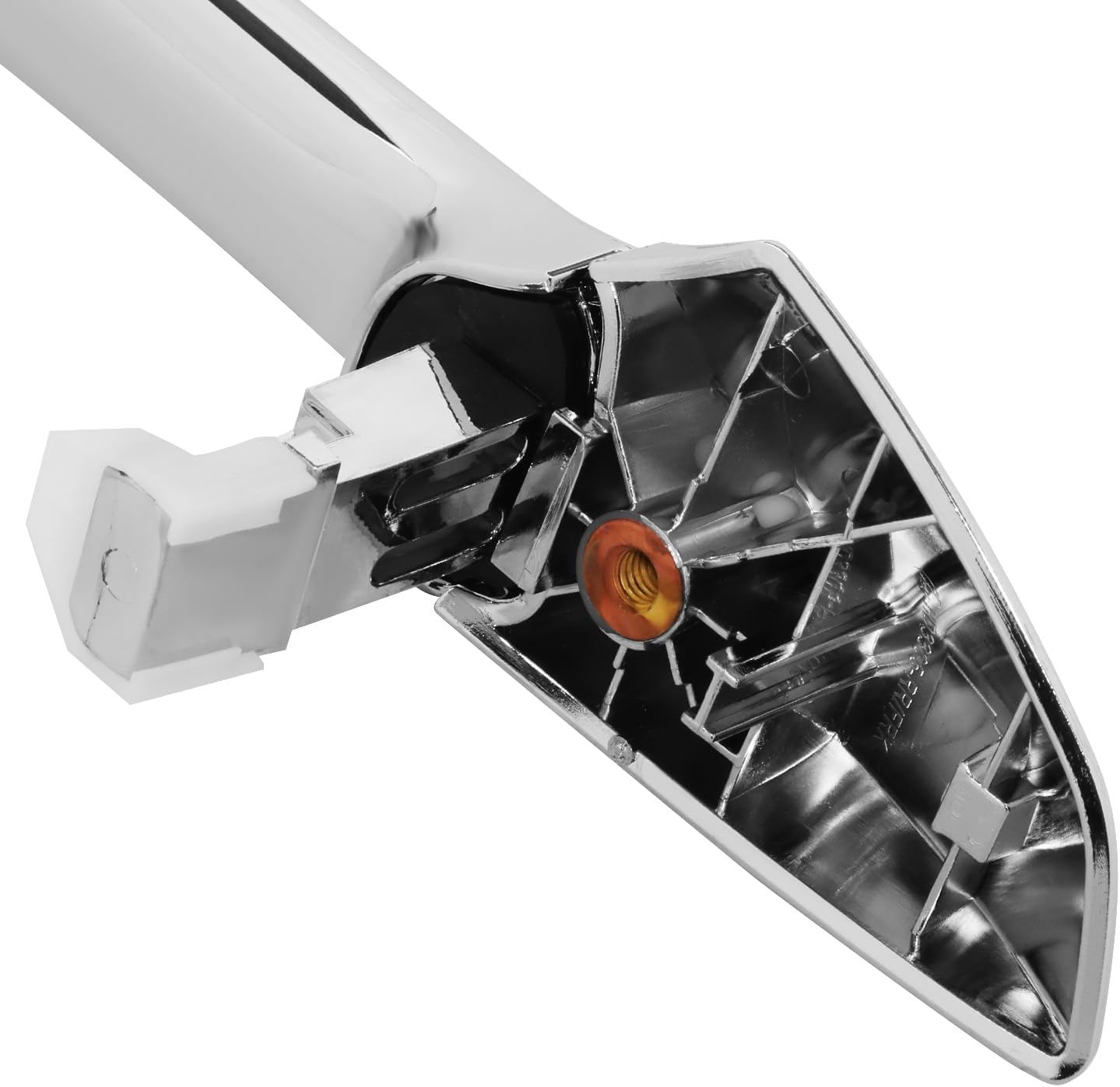 DNA MOTORING Manija de puerta exterior delantera y trasera derecha compatible con Honda Accord 08-12, sin cerradura cromada, OEM-DHO-01095