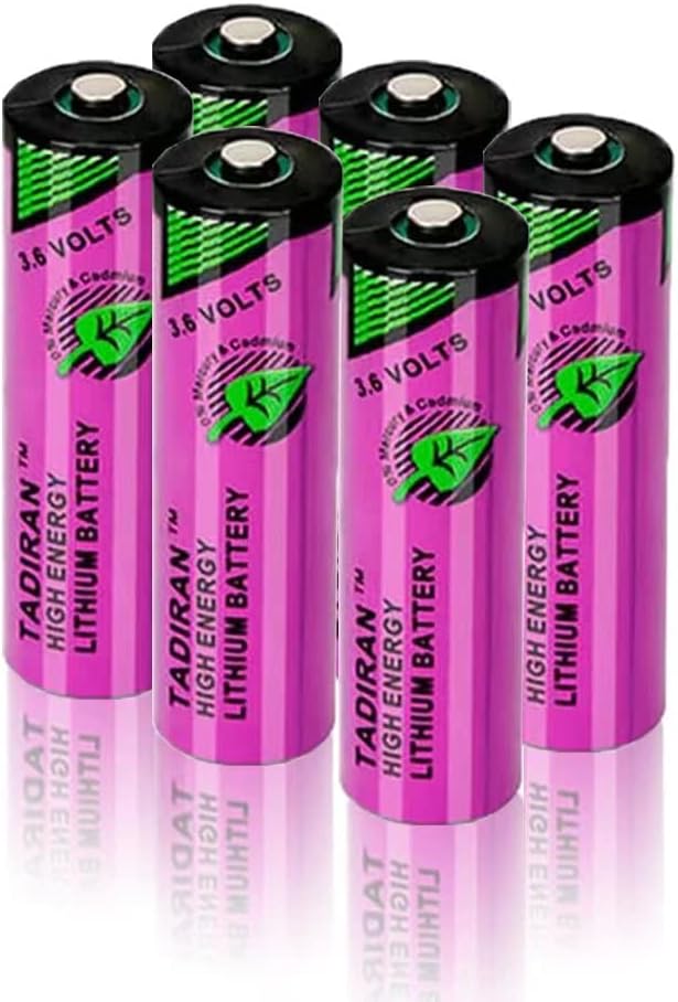 XIAOXX (6 unidades) 3.6V 2400mAh TL-5903 AA batería de litio SL-360 TL-2100 PLC 6ES7971-0BA00 para Siemens S7-400 ER14500 PLC máquina para 2.4Ah