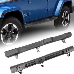Auraroad Estribos laterales compatibles con Jeep Wrangler JK 2007-2018 de 4 puertas, barras Nerf estilo OE negro (Wrangler JK 4 puertas) Auraroad Estribos laterales compatibles con Jeep Wrangler JK 2007-2018 de 4 puertas, barras Nerf estilo OE negro (Wrangler JK 4 puertas)