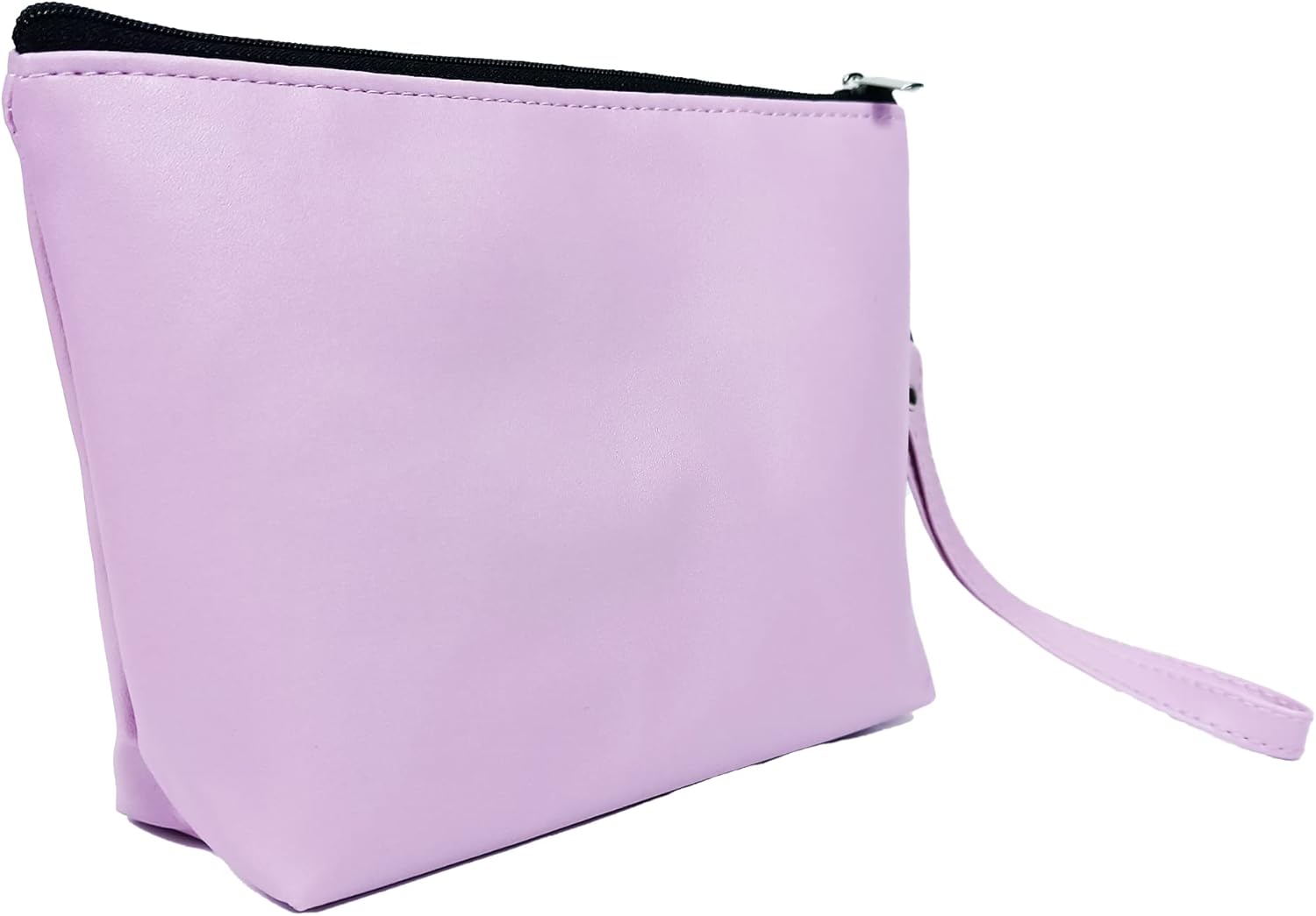 PIHNSDUA Bolsa de cosméticos para mujer, bolsa de maquillaje de viaje, resistente al agua, bolsa pequeña de piel sintética con cremallera, Púrpura,