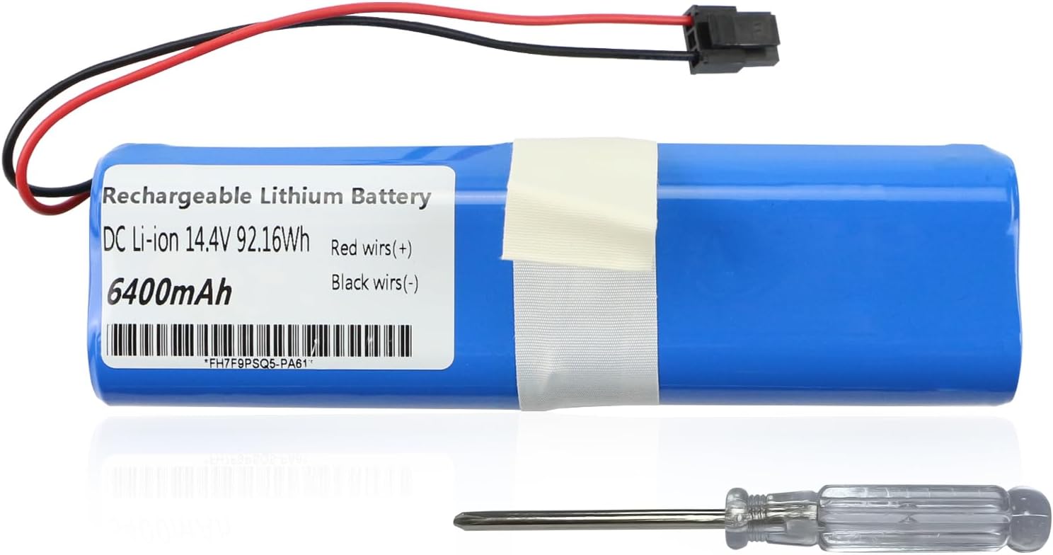ZTHY Reemplazo de batería de vacío PA61 de 6400 mAh para Eufy RoboVac X8, RoboVac X8 T226X, RoboVac X8 Hybrid White, Eufy RoboVac X8 Pro, Eufy