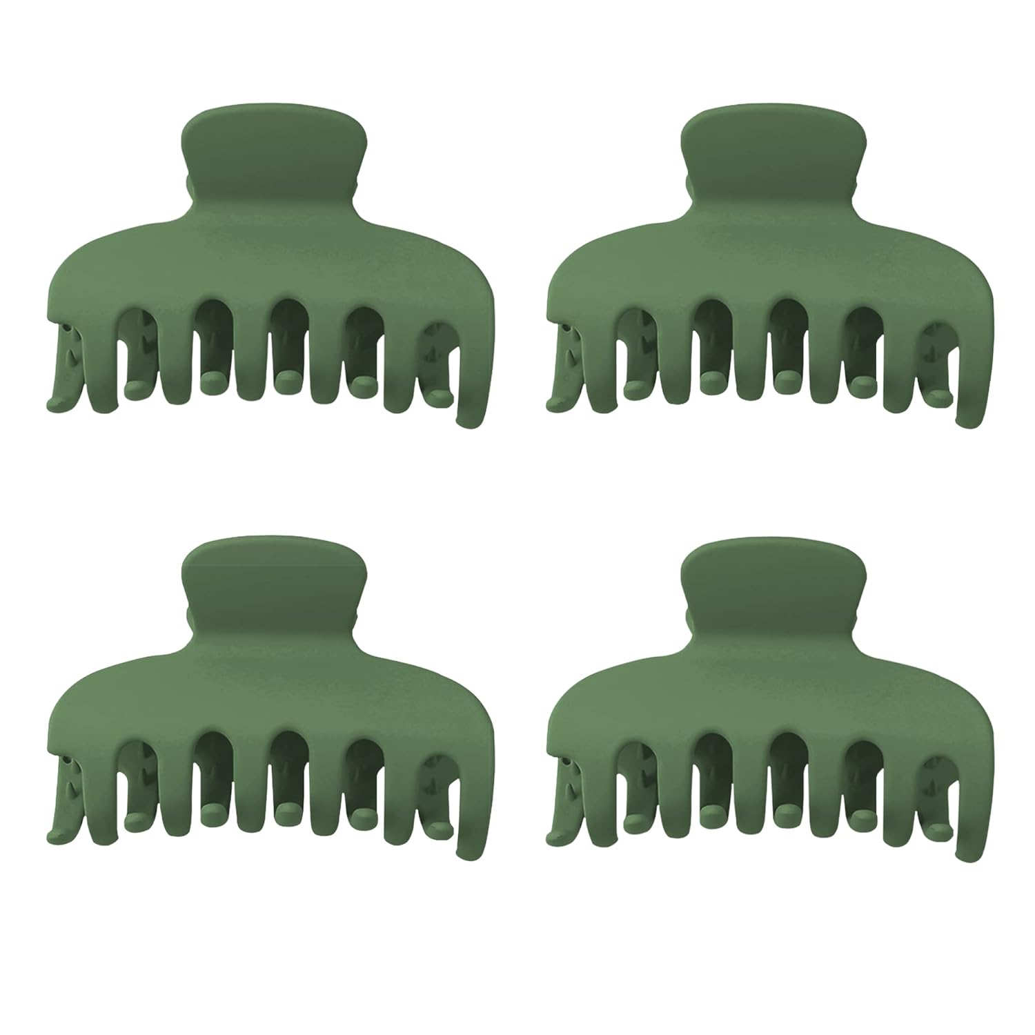 Vsiopy Pinzas de pelo medianas y grandes para mujer, clip de garra grande para cabello rizado grueso, paquete de 4 pinzas de agarre fuerte, pinzas