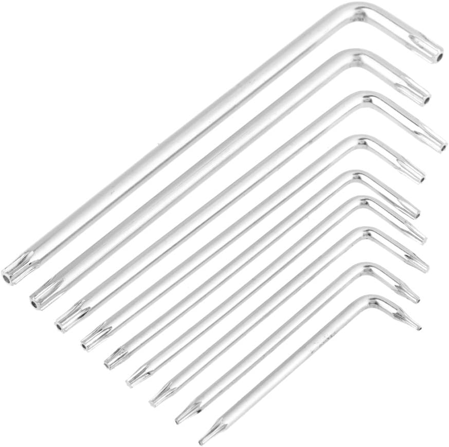 Herramientas de mano Star L Llave, llave en forma de L, universal 9 piezas para instalación de oficina de fábrica electrónica Instalación de muebles