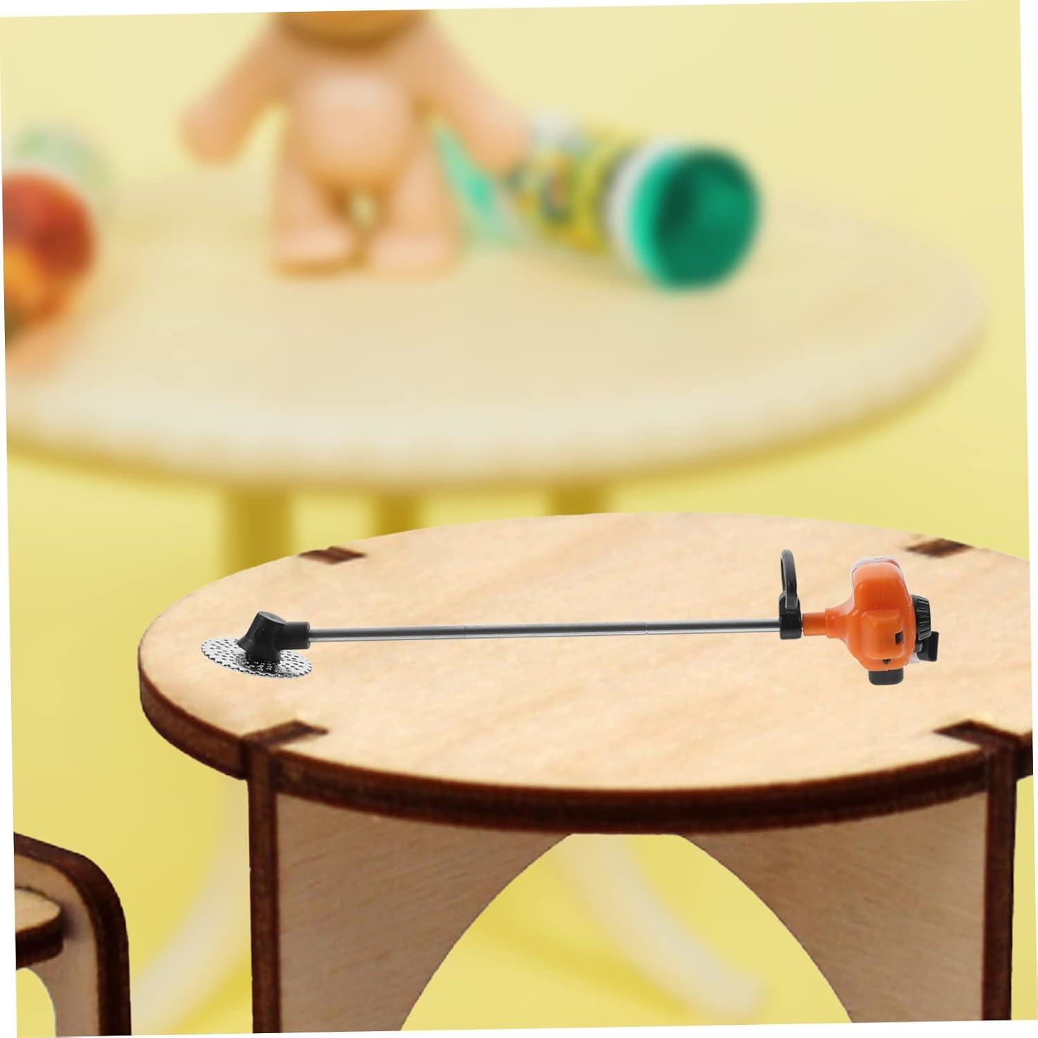 CHILDWEET Casa de muñecas cortacésped miniatura cortacésped miniatura Juguetes PVC Material Diseño realista