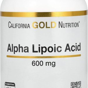 California Gold Nutrition Ácido alfa lipoico, 600 mg, 120 cápsulas vegetales California Gold Nutrition Ácido alfa lipoico, 600 mg, 120 cápsulas vegetales