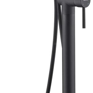 Grifo de bañera independiente Llenador de bañera Negro Alto caudal 11.9GAL Llenadores de grifos montados en el piso con montaje de ducha de mano LLGG Grifo de bañera independiente Llenador de bañera Negro Alto caudal 11.9GAL Llenadores de grifos montados en el piso con montaje de ducha de mano LLGG