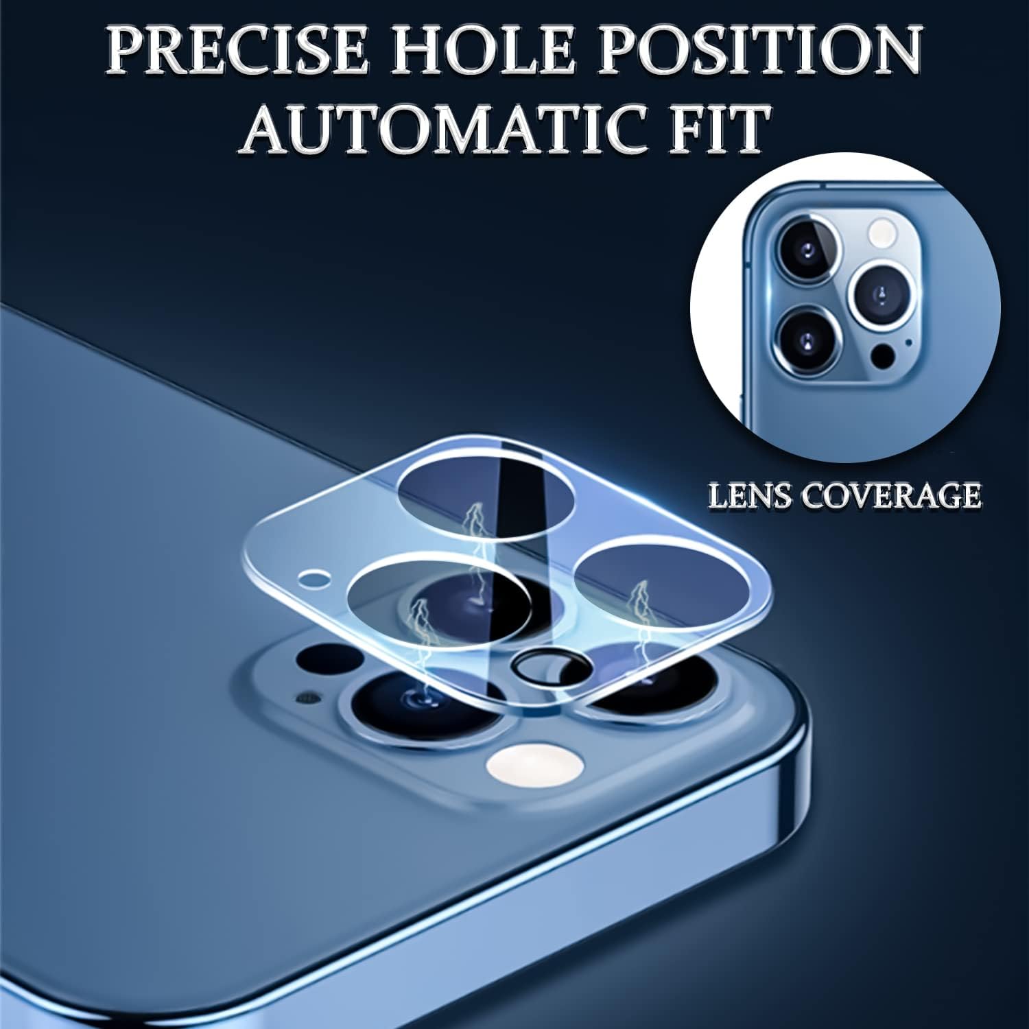 Borrello’s Paquete de 2 protectores de lente de cámara para iPhone 11 Pro, vidrio templado, sin burbujas, compatible con fundas, dureza 9H, fácil