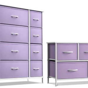 Sorbus Cómoda para niños con 12 cajones y soporte de TV de 5 cajones, juego de muebles a juego, cofres organizadores de unidad de almacenamiento Sorbus Cómoda para niños con 12 cajones y soporte de TV de 5 cajones, juego de muebles a juego, cofres organizadores de unidad de almacenamiento