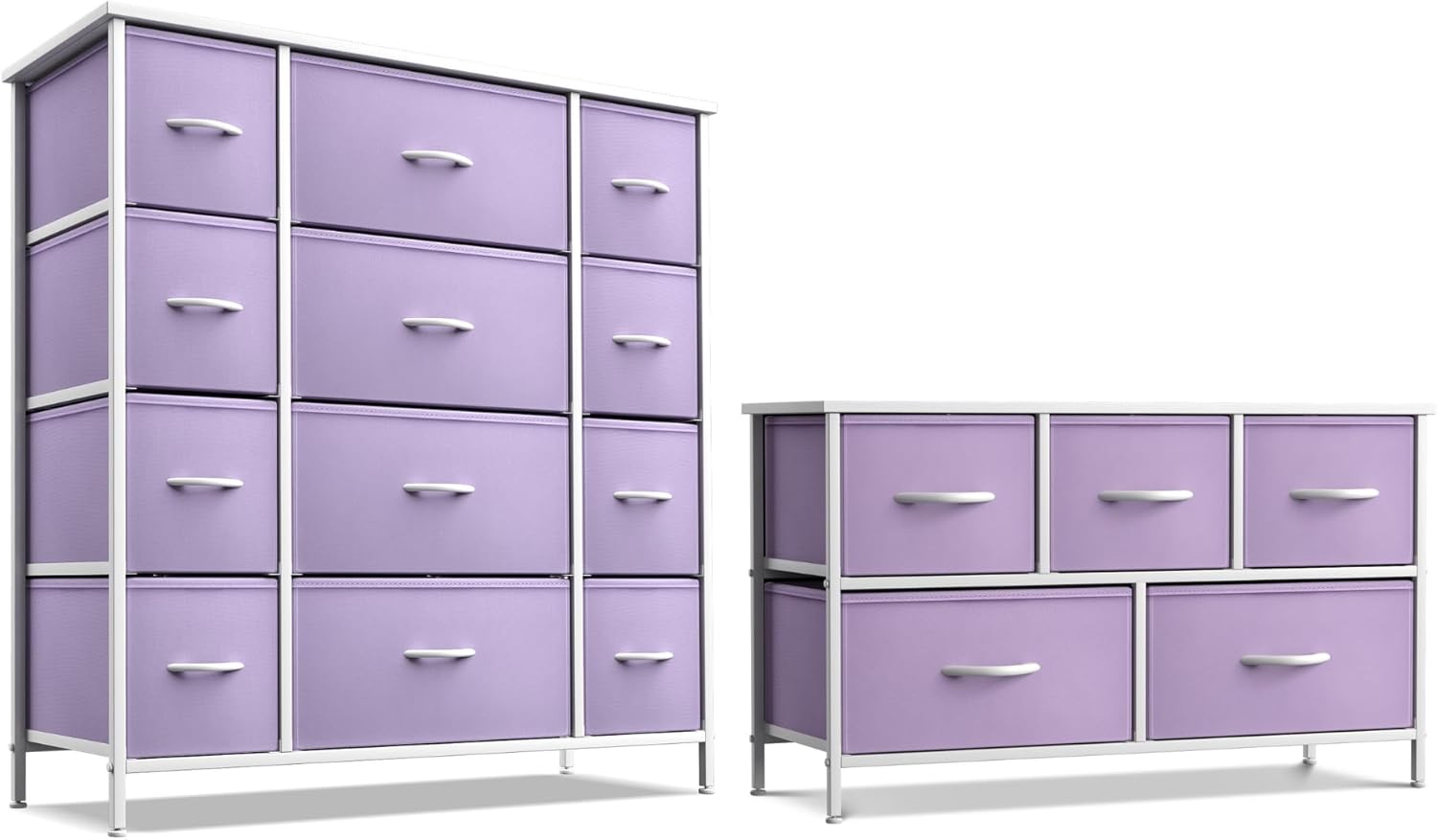 Sorbus Cómoda para niños con 12 cajones y soporte de TV de 5 cajones, juego de muebles a juego, cofres organizadores de unidad de almacenamiento