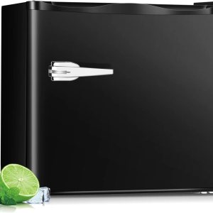 R.W.FLAME – Congelador compacto vertical de 1.2 pies cúbicos, independiente, con estante removible, una sola puerta, control de temperatura R.W.FLAME – Congelador compacto vertical de 1.2 pies cúbicos, independiente, con estante removible, una sola puerta, control de temperatura