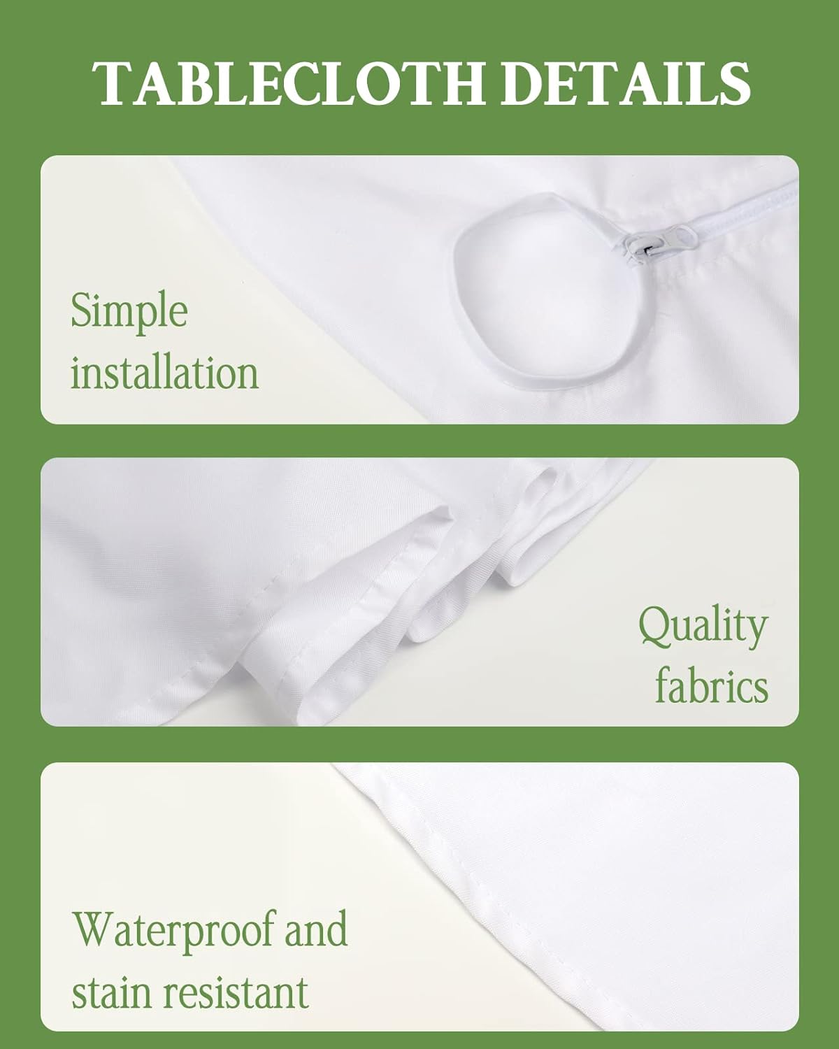 Mantel para exteriores con agujero para paraguas, estampado de patas de perro, mesas cuadradas en blanco y negro, colección de mesa impermeable para