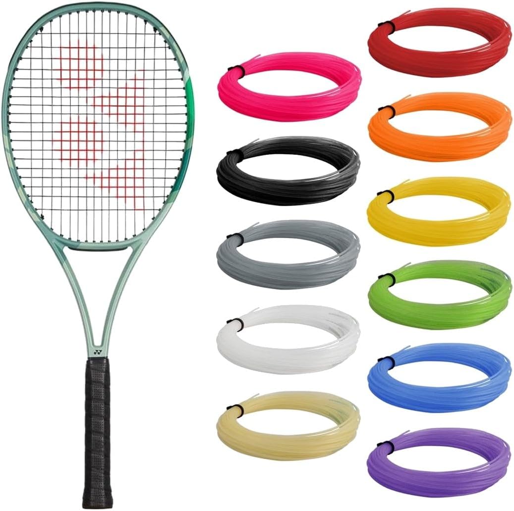 Yonex Percept 97H – Raqueta de tenis verde oliva con cuerda de raqueta Syn Gut en tu elección de color, flexible con precisión y tacto