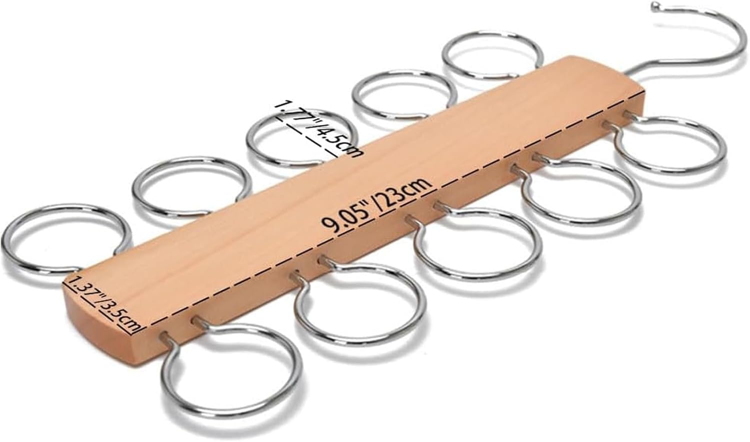 LMSAWK Colgador de bufanda de madera, soporte para bufanda para organizador y almacenamiento de armario, colgador de corbata, colgador de bufandas,