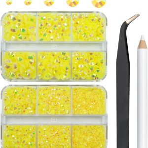 3060 diamantes de imitación de resina AB de color amarillo limón para manualidades, diamantes de imitación de resina citrino AB con parte trasera 3060 diamantes de imitación de resina AB de color amarillo limón para manualidades, diamantes de imitación de resina citrino AB con parte trasera