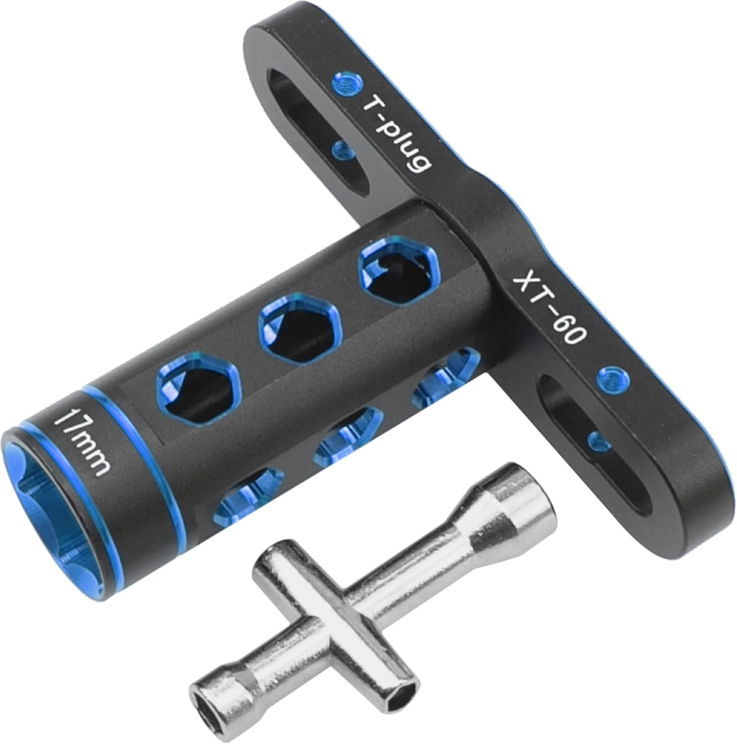 Herramienta de automóvil RC de 0.669in Llave de rueda hexagonal con llave de enchufe hexagonal de 0.157in, 0.197in, 0.217in, 0.276in, compatible con