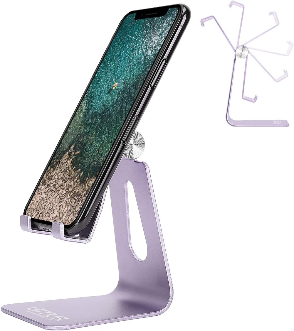 Urmust Soporte ajustable para teléfono celular para base de escritorio, soporte compatible con iPhone 15 14 13 12 11 Pro Max Xs XR 8 X 7 6 6S Plus