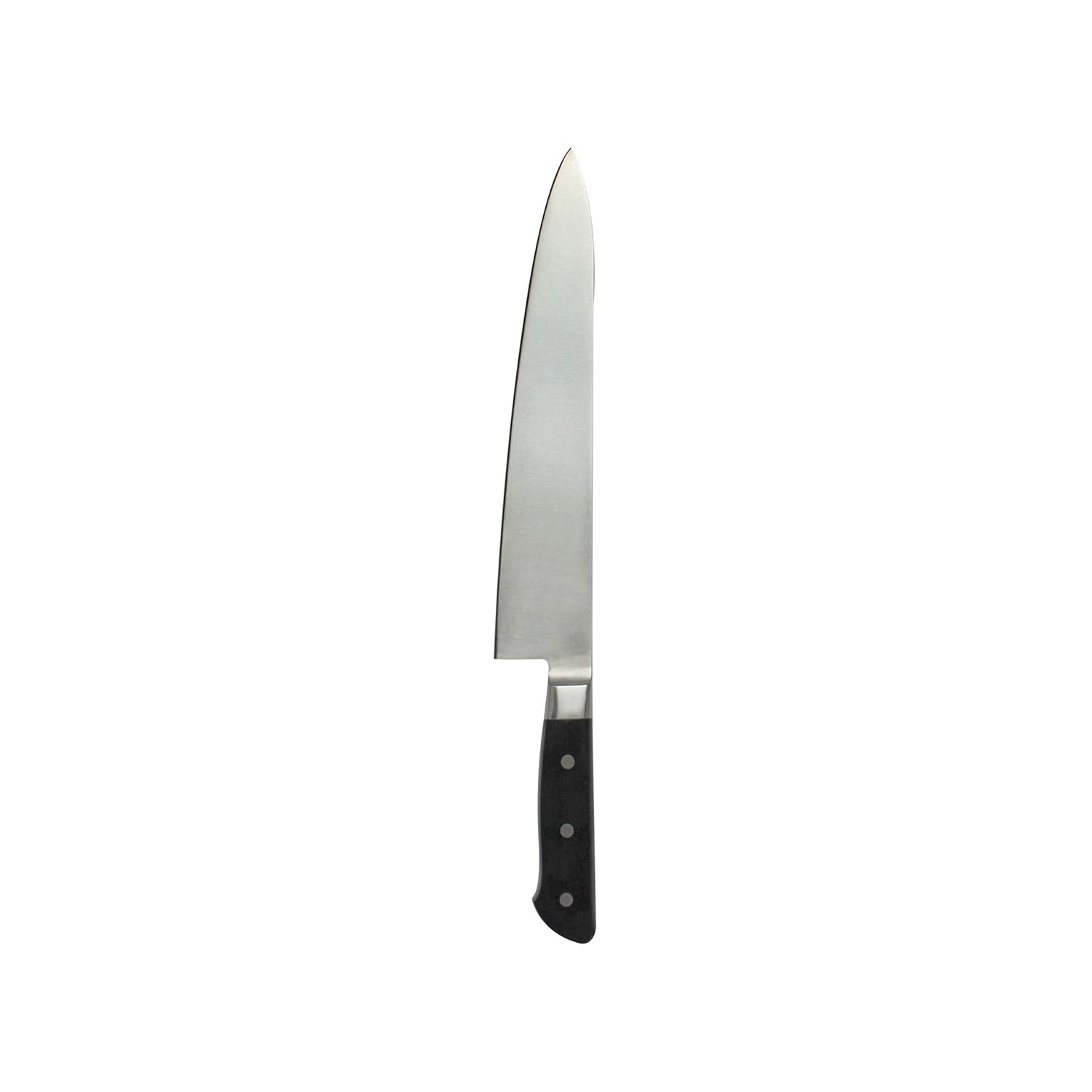 Thunder Group JAS012270 Cuchillo de vaca japonés, hoja de 10-12″ x 2″, puntiagudo, mango de plástico ABS remachado, acero inoxidable, paquete de 6