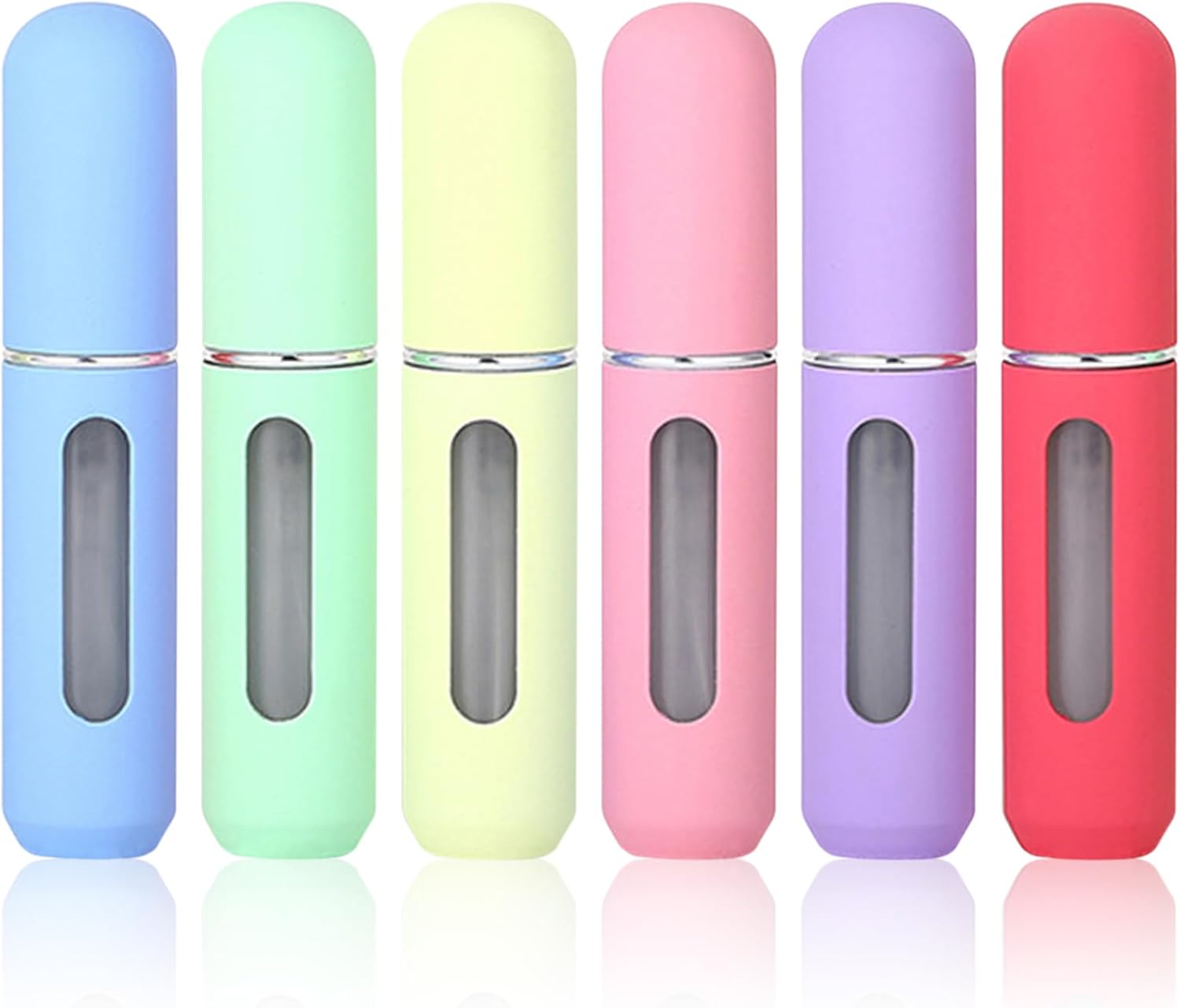 KAYZON Mini atomizador portátil de perfume recargable, botellas de spray de tamaño de viaje para mujeres, estuche de bomba de aroma de llenado