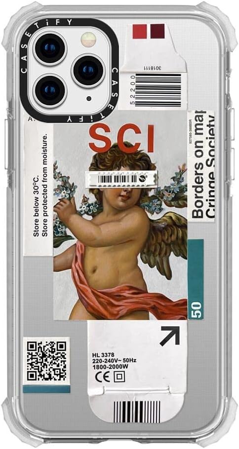 CASETiFY Funda Ultra Impact para iPhone 11 Pro protección contra caídas de 9.8 pies – Por debajo de 30 grados – Transparente