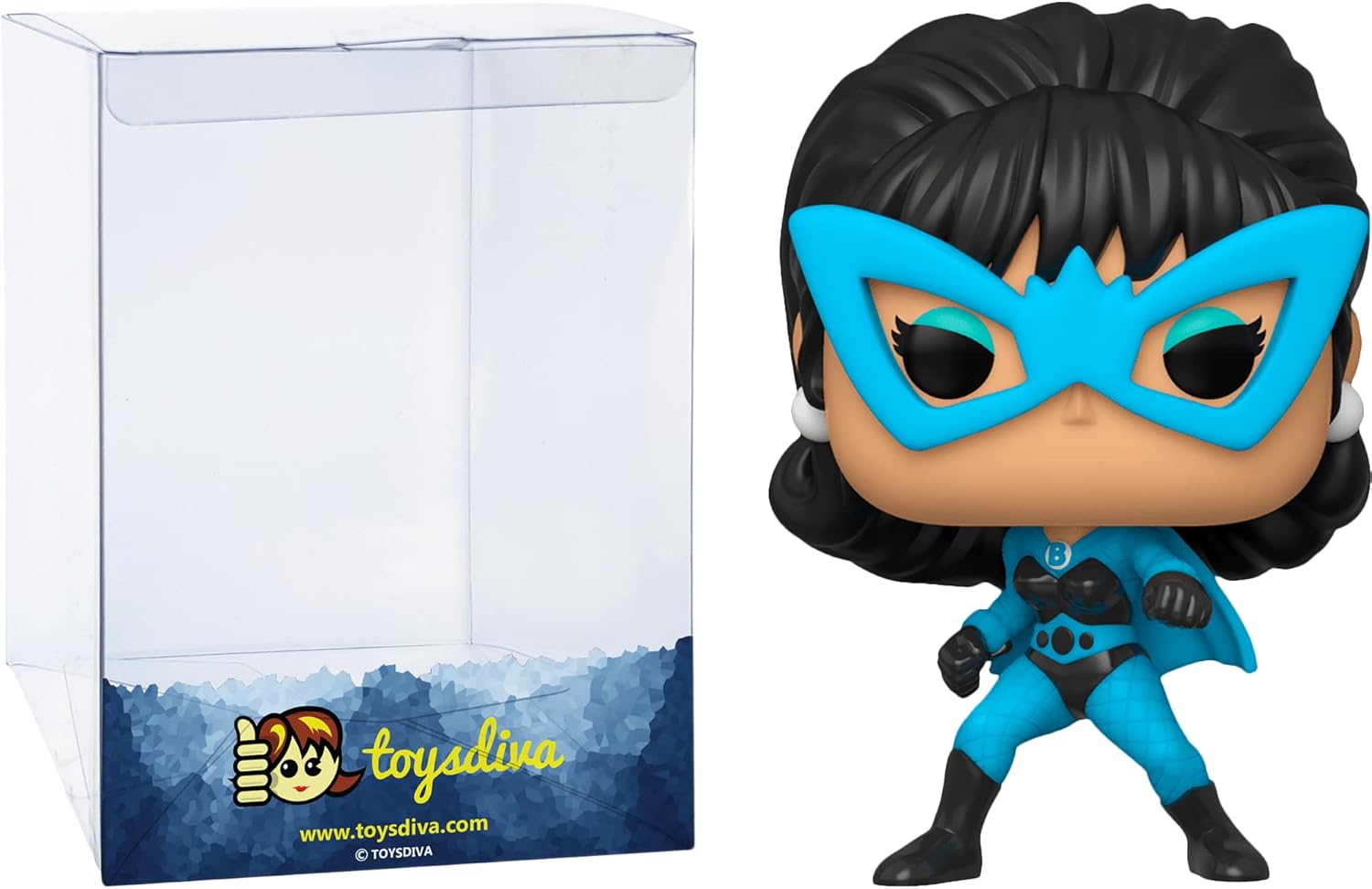 Black Widow P o p ! Paquete de figura de vinilo con 1 protector gráfico compatible con ‘ToysDiva’ (551-44502 – B)